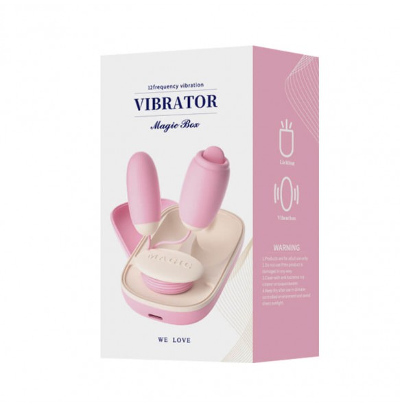 LILO - Magic Box B Tongue Licking Dual Vibrating Eggs (Chargeable - Pink) LILO - Magic Box B Tongue Licking Dual Vibrating Eggs (Chargeable - Pink)